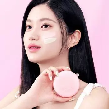 lilybyred Двойной легкий тональный крем-кушон персиково-зеленый SPF50+ PA+++