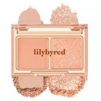 Lilybyred Little Bitty Moment Eye Shadow Palette, 02 Warm, fleeting subtlety, 1 piece