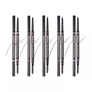 Lilybyred Skinny Massage Brow Pencil, корейская косметика, KPOP No. 5 Taupe Brown