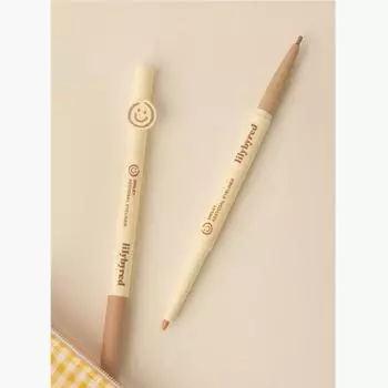 Lilybyred Smiley Under Eyeliner 0,1 г+0,22 г, #Водостойкая_подводка #Легко_рисовать_подводку, Макияж, Корейская косметика, Kbeauty, образец #01 Smile Smile