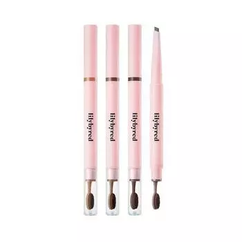 lilybyred Твердый плоский карандаш для бровей 4 цвета 01 Light Brown