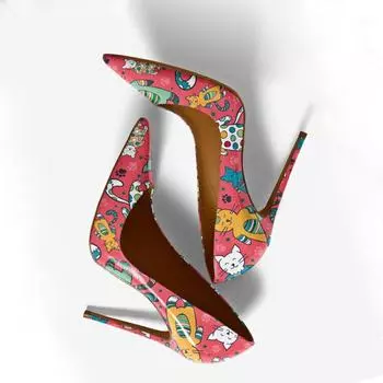 Lilyptuart туфли-лодочки на высоком каблуке, женские весенние модные сексуальные туфли с острым носком, элитные легкие роскошные дизайнерские туфли для подиума, размер обуви 45