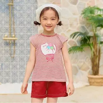 [Lilypuri] Happy Lily T shirT Brown Braun/110