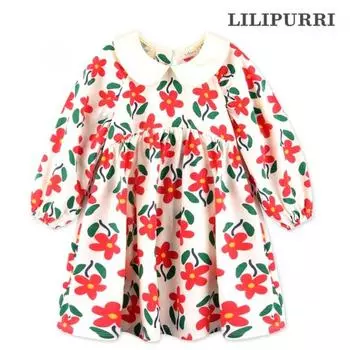 Lilypuri Lilypuri Berry цельное платье красное Red/140