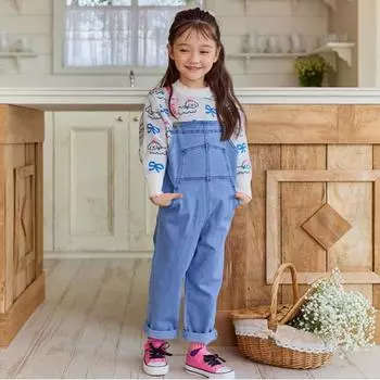 Lilifury Симпатичные мешковатые брюки-комбинезон индиго Indigo/110