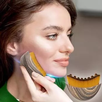 Лимфатическая контурная щетка для лица, моделирующая линию подбородка и челюсти, лимфодренажный массажер, эргономичная щетка для снятия усталости, скраб для ухода за лицом