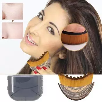 Лимфатическая контурная щетка для лица, моделирующая линию подбородка и челюсти, лимфодренажный массажер, эргономичная щетка для снятия усталости, скраб для ухода за лицом