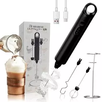 Limited Innovative 1 Unit T SHAREXE Milk Electric Milk Mini Milk 3 Level Ultra Latte Art Collection Совместимо с гарантией на один год Черный