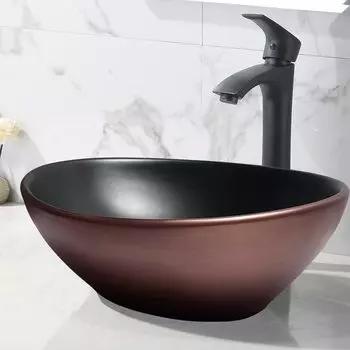 limited Стильная маленькая отдельно стоящая керамическая миска для мытья рук, черная [распродажа JOMOWN] Миска для мытья рук, Миска для мытья рук, 410340145 мм, Раковина для мытья рук, Тип,