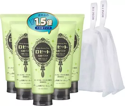 Лимитированная паста для умывания лица Rosette с морской грязью Smooth x Foaming Net Pores [Официальный набор] (180г 5) + (х 2)