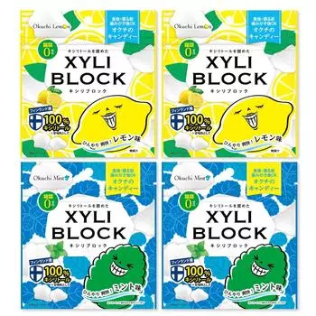 Лимитированная серия конфет с ксилитом Xylibloc Octilemon [Официальный 40 г] 100% (Лимон 2/Мята 2)