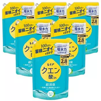 Лимонная кислота Lenor в супердезодорирующем ополаскивателе-дезодоранте Fresh Green, сменный блок 1080 мл x 6 пакетиков [продажа коробок]