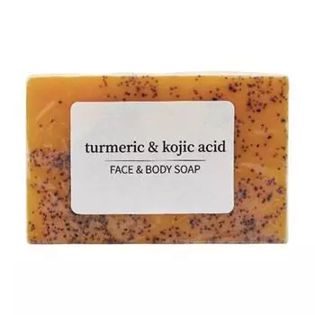 Лимонно-куркумовое мыло Масло ши Увлажняющее мыло для лица и тела Увлажняющее Осветляющее Балансирующее мыло для жирной кожи для всех типов кожи жёлтый