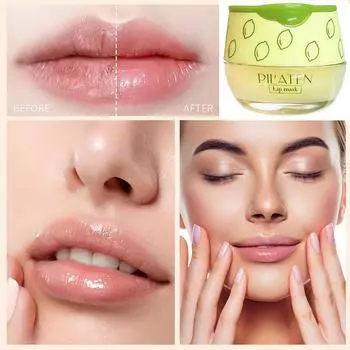 Лимонный крем для губ с кисточкой Увлажняющий бальзам для губ Natural Finish Solid Lip Color Портативный уход за губами для ночного и ежедневного использования для всех типов кожи