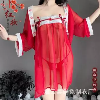 Lin Linting сексуальное нижнее белье соблазнение антикварный костюм Hanfu страсть пижама кровать страсть костюм горячая униформа женщины one size fits all