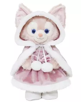 Linabell Розовый плащ Костюм Одежда Одиночная мягкая игрушка продается отдельно Одежда для плюша Размер S Рождественский Санта Пончо Розовый Оригинальный дизайн Даффи