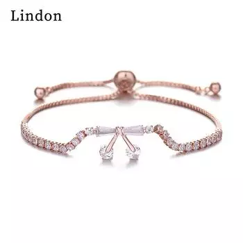 Линдон циркон браслет ювелирные изделия геометрические бусины браслеты-цепочки модный тонкий свадебный подарок для подруги женщин