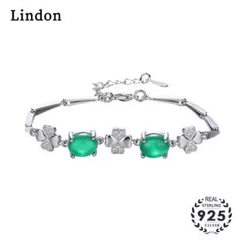 Линдон циркон браслет ювелирные изделия геометрические бусины браслеты-цепочки модный тонкий свадебный подарок для подруги женщин зелёный
