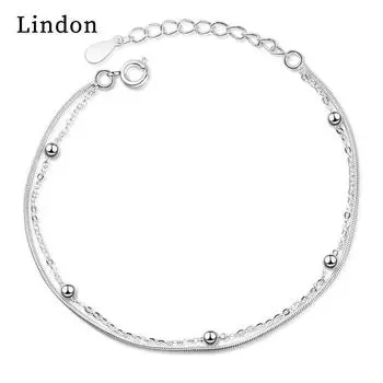 Линдон циркон браслет ювелирные изделия геометрические бусины браслеты-цепочки модный тонкий свадебный подарок для подруги женщин