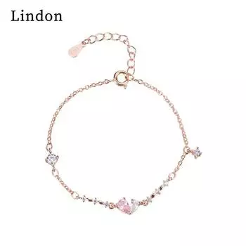 Линдон циркон браслет ювелирные изделия геометрические бусины браслеты-цепочки модный тонкий свадебный подарок для подруги женщин