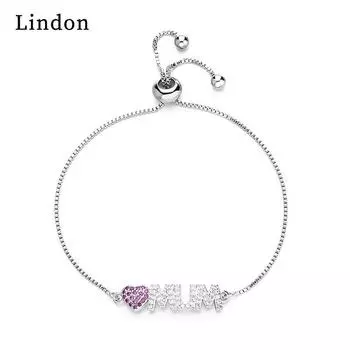Линдон циркон браслет ювелирные изделия геометрические бусины браслеты-цепочки модный тонкий свадебный подарок для подруги женщин