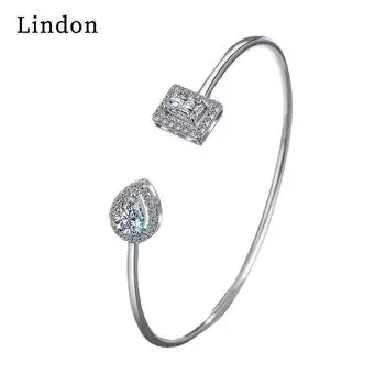 Линдон циркон браслет ювелирные изделия геометрические бусины браслеты-цепочки модный тонкий свадебный подарок для подруги женщин
