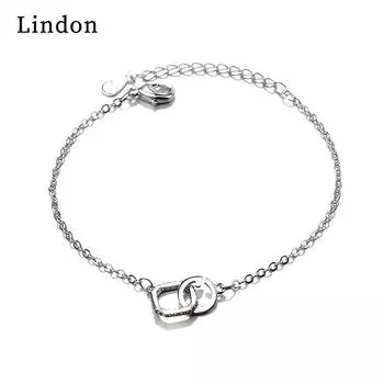 Линдон циркон браслет ювелирные изделия геометрические бусины браслеты-цепочки модный тонкий свадебный подарок для подруги женщин