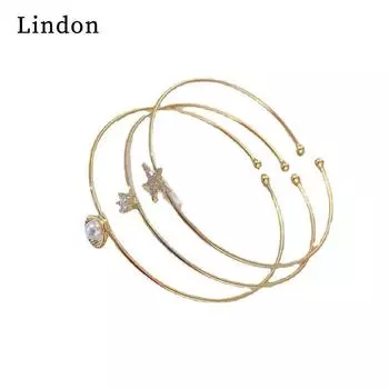 Линдон циркон браслет ювелирные изделия геометрические бусины браслеты-цепочки модный тонкий свадебный подарок для подруги женщин