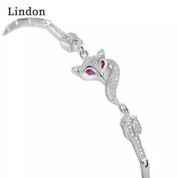 Линдон циркон браслет ювелирные изделия геометрические бусины браслеты-цепочки модный тонкий свадебный подарок для подруги женщин серебряный