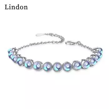Линдон циркон браслет ювелирные изделия геометрические бусины браслеты-цепочки модный тонкий свадебный подарок для подруги женщин серебряный
