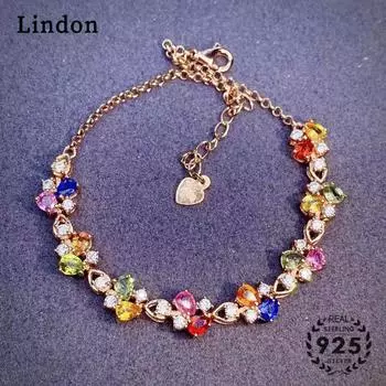 Линдон циркон браслет ювелирные изделия геометрические бусины браслеты-цепочки модный тонкий свадебный подарок для подруги женщин