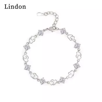 Линдон циркон браслет ювелирные изделия геометрические бусины браслеты-цепочки модный тонкий свадебный подарок для подруги женщин