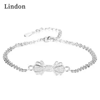Линдон циркон браслет ювелирные изделия геометрические бусины браслеты-цепочки модный тонкий свадебный подарок для подруги женщин