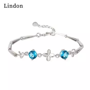 Линдон циркон браслет ювелирные изделия геометрические бусины браслеты-цепочки модный тонкий свадебный подарок для подруги женщин