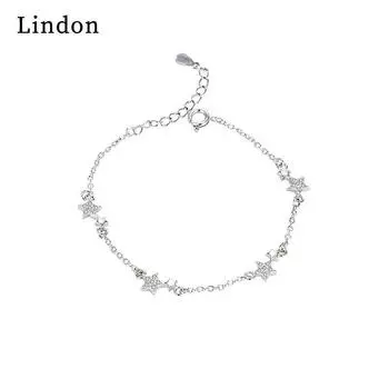 Линдон циркон браслет ювелирные изделия геометрические бусины браслеты-цепочки модный тонкий свадебный подарок для подруги женщин