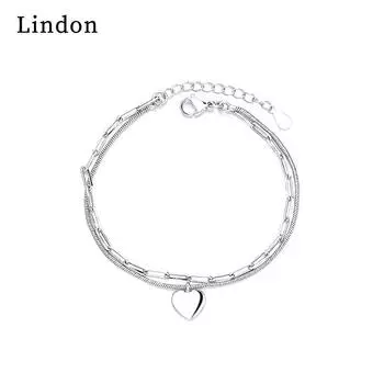 Линдон циркон браслет ювелирные изделия геометрические бусины браслеты-цепочки модный тонкий свадебный подарок для подруги женщин