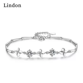 Линдон циркон браслет ювелирные изделия геометрические бусины браслеты-цепочки модный тонкий свадебный подарок для подруги женщин
