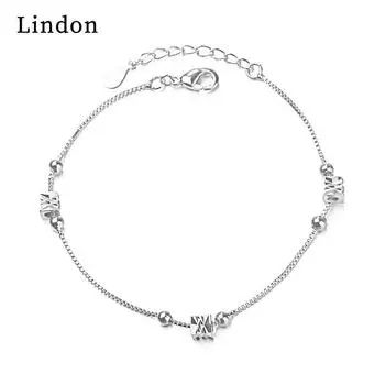 Линдон циркон браслет ювелирные изделия геометрические бусины браслеты-цепочки модный тонкий свадебный подарок для подруги женщин