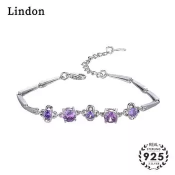 Линдон циркон браслет ювелирные изделия геометрические бусины браслеты-цепочки модный тонкий свадебный подарок для подруги женщин белый