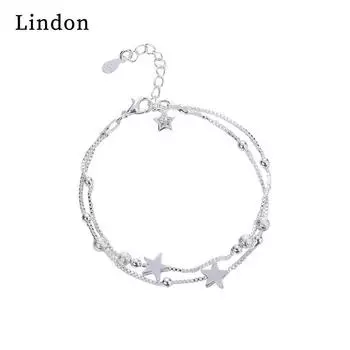Линдон циркон браслет ювелирные изделия геометрические бусины браслеты-цепочки модный тонкий свадебный подарок для подруги женщин