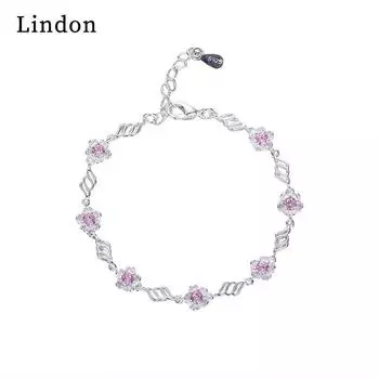 Линдон циркон браслет ювелирные изделия геометрические бусины браслеты-цепочки модный тонкий свадебный подарок для подруги женщин