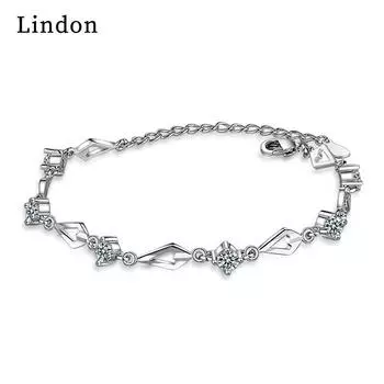 Линдон циркон браслет ювелирные изделия геометрические бусины браслеты-цепочки модный тонкий свадебный подарок для подруги женщин