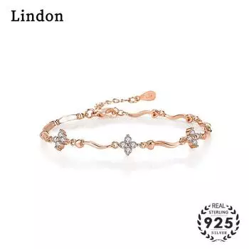 Линдон циркон браслет ювелирные изделия геометрические бусины браслеты-цепочки модный тонкий свадебный подарок для подруги женщин