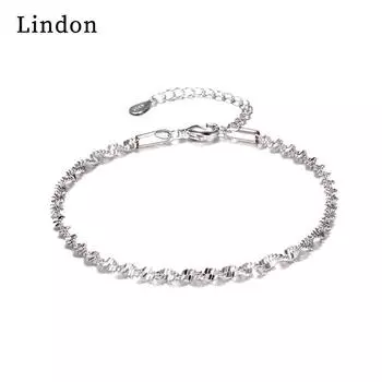 Линдон циркон браслет ювелирные изделия геометрические бусины браслеты-цепочки модный тонкий свадебный подарок для подруги женщин