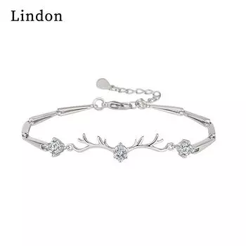 Линдон циркон браслет ювелирные изделия геометрические бусины браслеты-цепочки модный тонкий свадебный подарок для подруги женщин