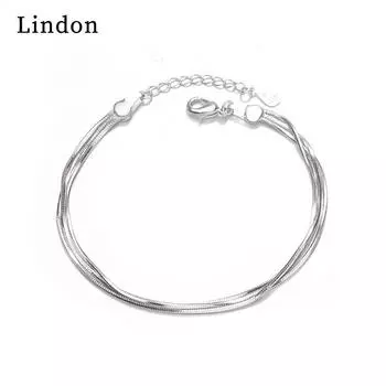 Линдон циркон браслет ювелирные изделия геометрические бусины браслеты-цепочки модный тонкий свадебный подарок для подруги женщин