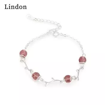 Линдон циркон браслет ювелирные изделия геометрические бусины браслеты-цепочки модный тонкий свадебный подарок для подруги женщин серебряный