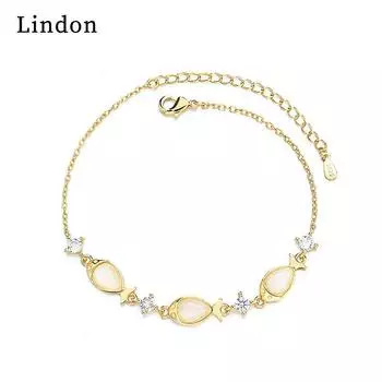 Линдон циркон браслет ювелирные изделия геометрические бусины браслеты-цепочки модный тонкий свадебный подарок для подруги женщин