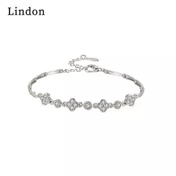 Линдон циркон браслет ювелирные изделия геометрические бусины браслеты-цепочки модный тонкий свадебный подарок для подруги женщин