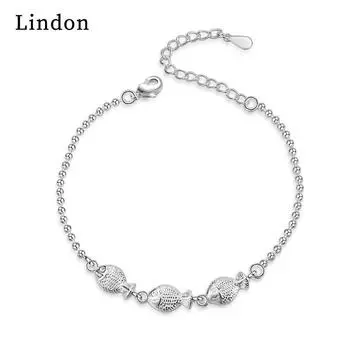 Линдон циркон браслет ювелирные изделия геометрические бусины браслеты-цепочки модный тонкий свадебный подарок для подруги женщин